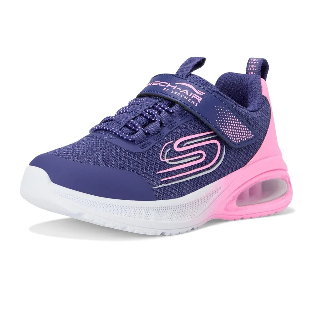 Skechers Microspec Max Advance - Fly 3 Girls 1.5 M Navy Athletic Shoes ZOGG3340